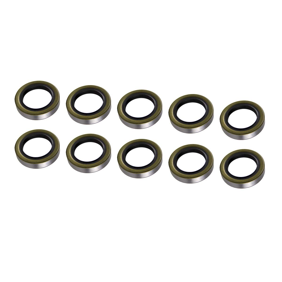 Lippert replacement double lip grease seal on an RV axle hub protects against dirt and moisture