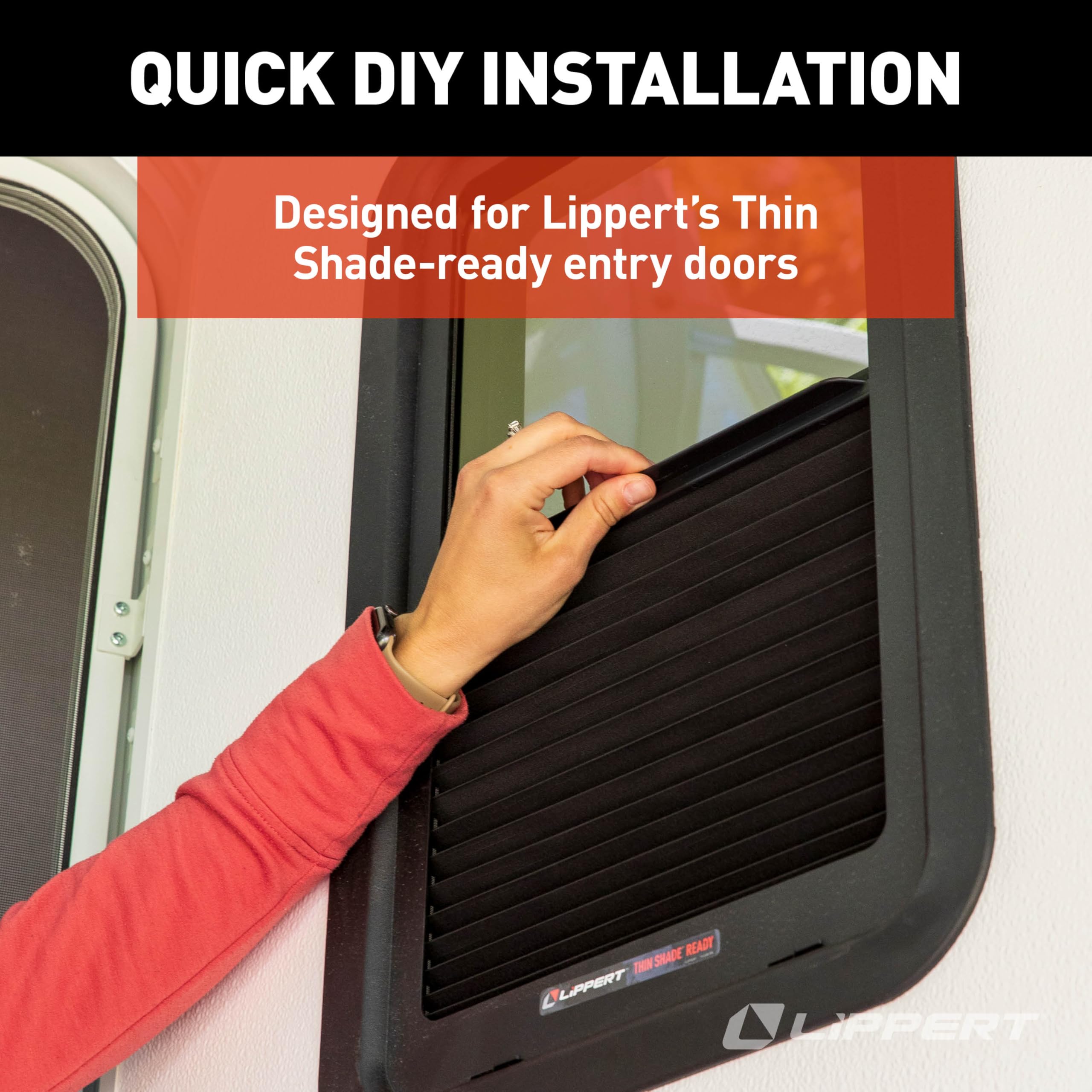 Lippert Thin Shade EcoCell installation process on door