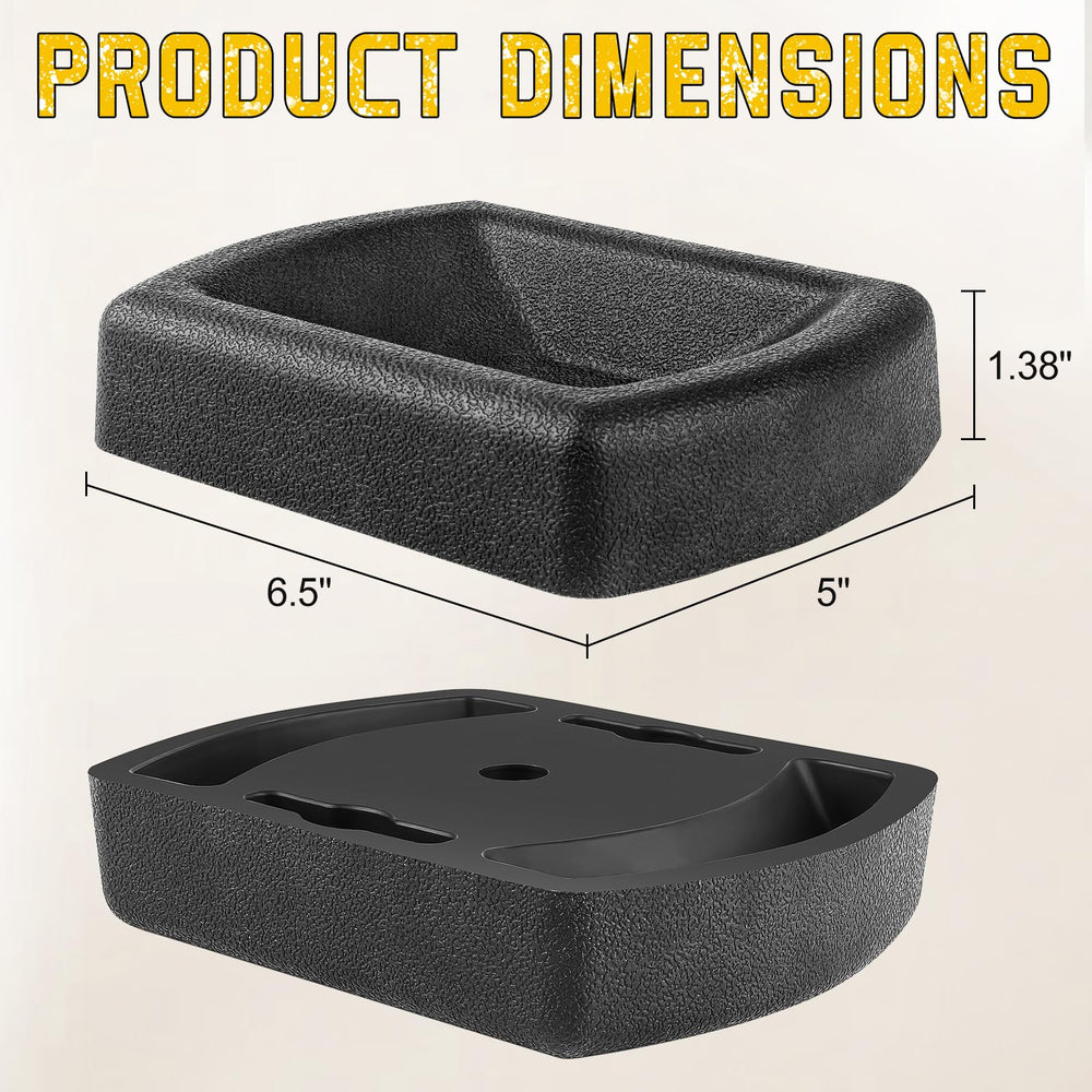 Liqmeivre heavy-duty rubber chock resists oil, water, gasoline for outdoor use.