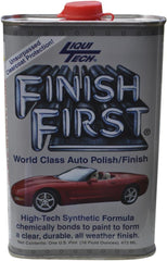 Liqui Tech Finish First Auto Polish bottle pouring for easy application