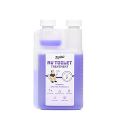 Liquified RV Toilet Treatment black-tank-digester for easier dumping on the road