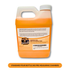 Liquified RV Toilet Treatment orange scent helps neutralize odors in RV bathrooms.