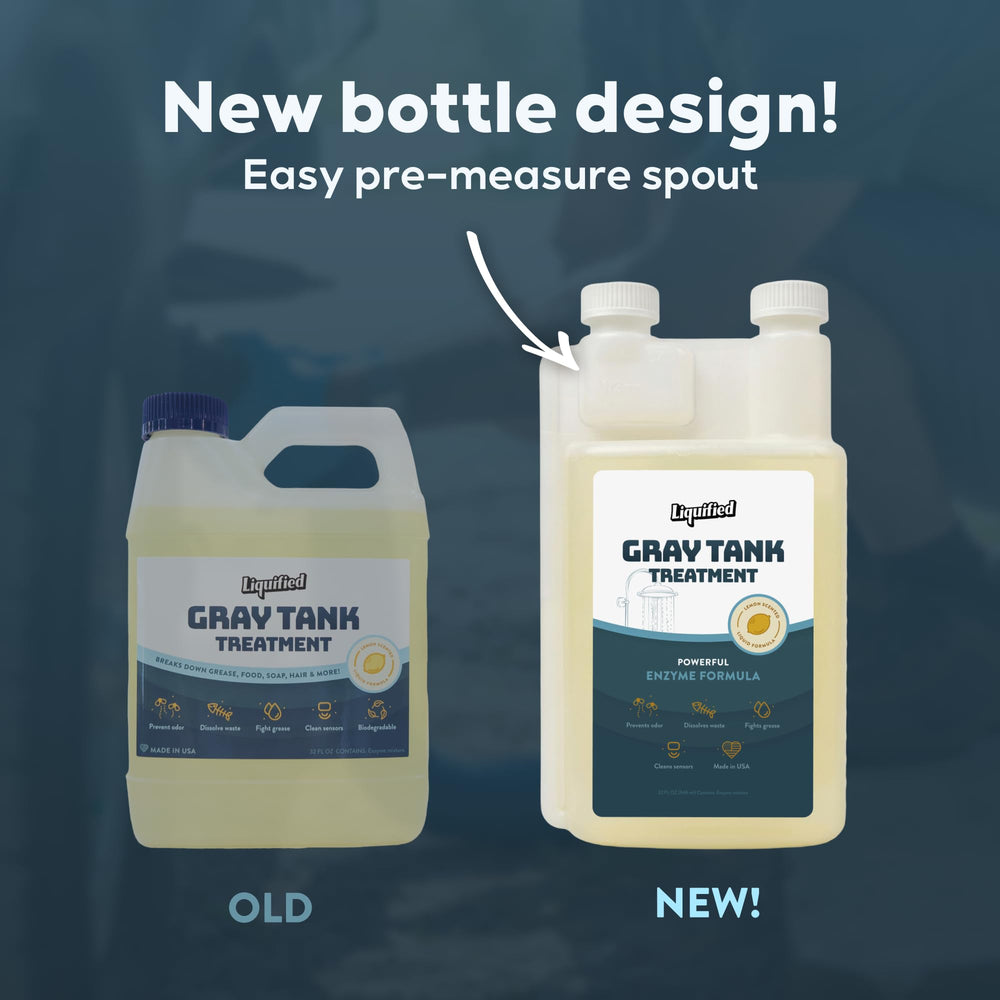 Close-up of the bottle shows sensor cleaning action for more accurate tank readings.
