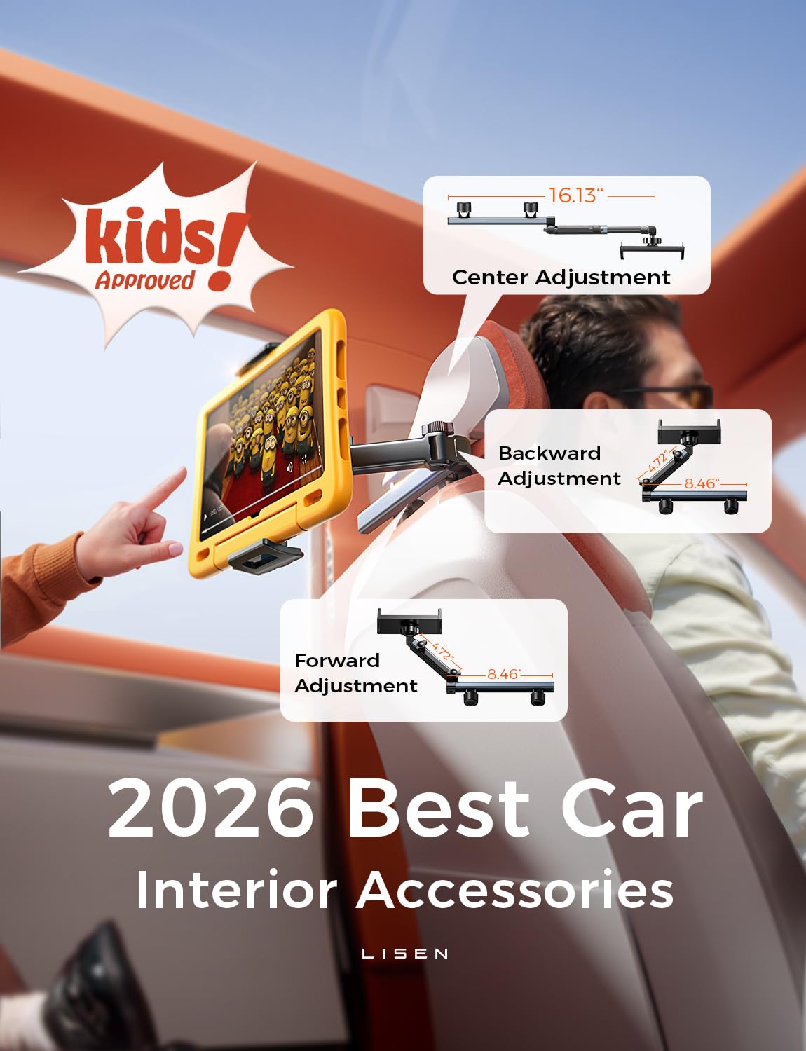 LISEN with 360-degree rotation for flexible viewing angles.