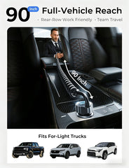 LISEN rear-seat reach charger extends to the back row for convenient family charging.