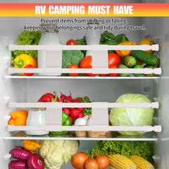 Lisfrmbd double RV refrigerator bars tool-free installation for quick setup