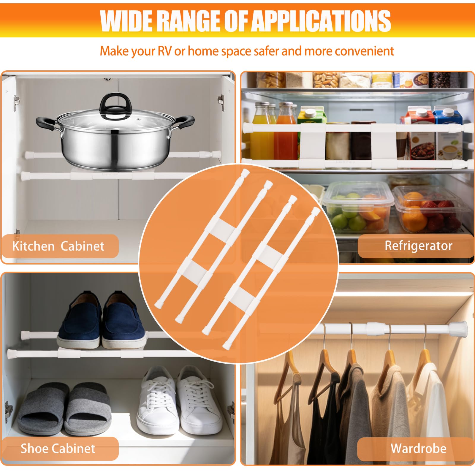 Lisfrmbd detachable design refrigerator bars save space when not in use