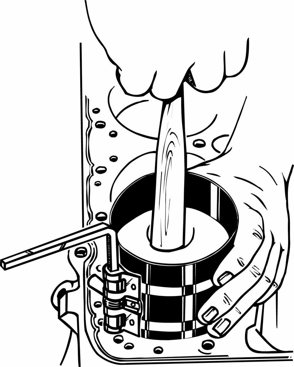 Lisle 19500 Ring Compressor packaging, compact tool ready for shop tasks.
