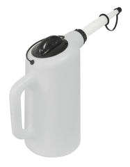 Lisle 19702 8-quart dispenser with lid for clean bulk oil transfer and level visibility
