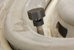 Lisle 19860 Tire Deflator side-vents promote rapid air release.