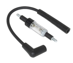 Lisle 20610 inline spark tester front view for rapid ignition system checks.