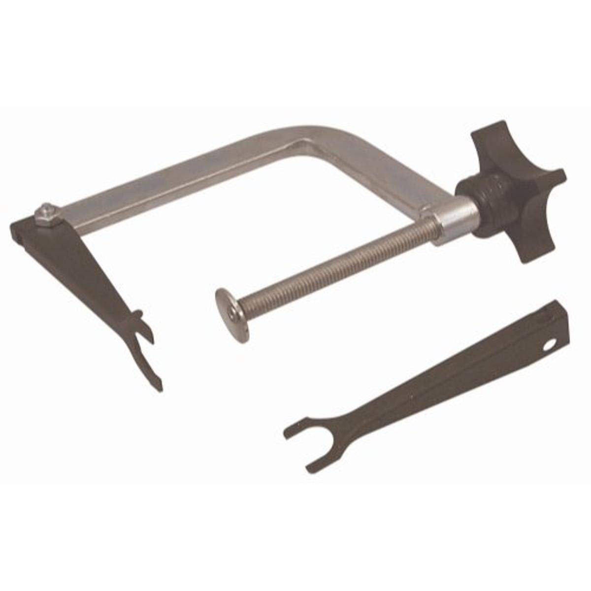 Lisle 23300 valve spring compressor for small engines enables safe, precise valve work.