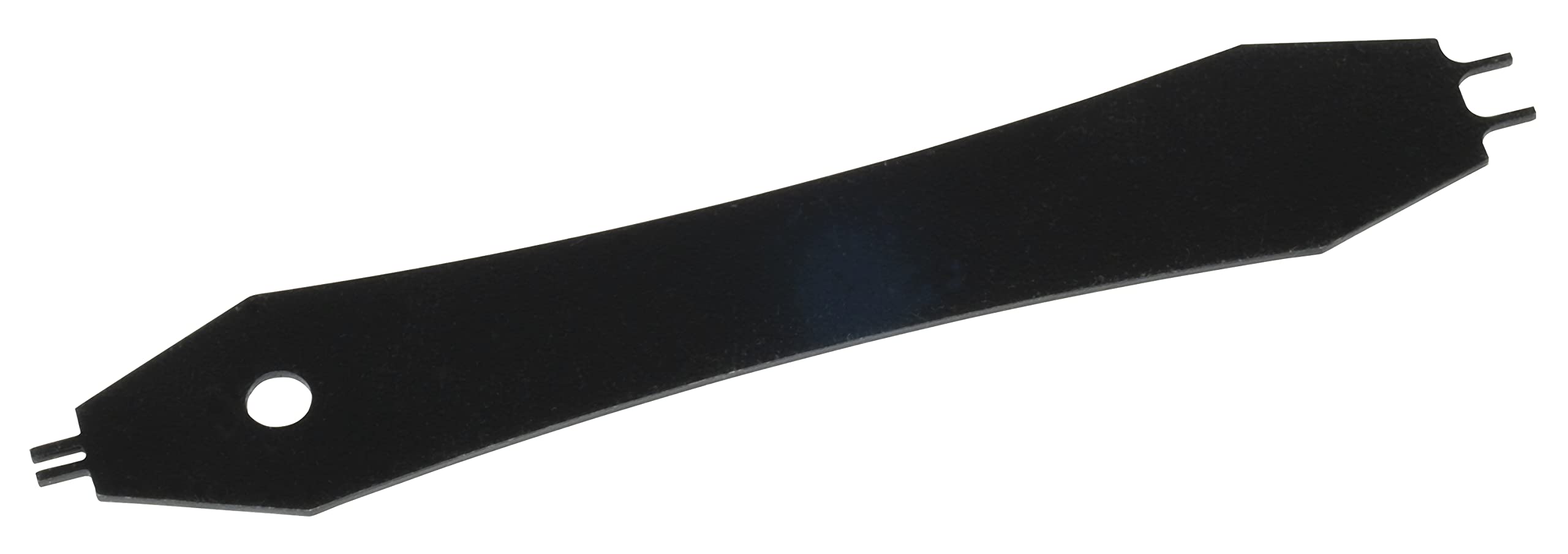 Lisle 39310 A/C disconnect tool for Toyota, side view eases plastic fitting release.