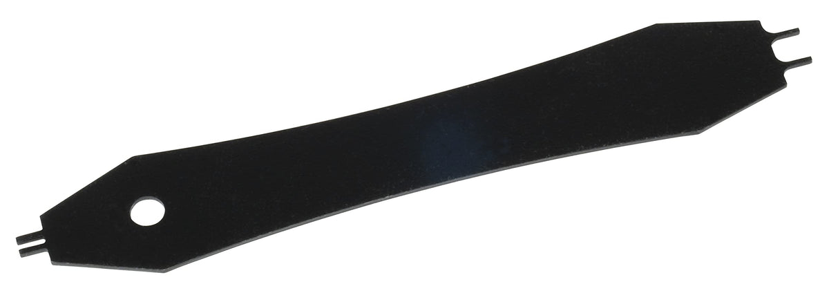 Lisle 39310 A/C disconnect tool for Toyota, side view eases plastic fitting release.