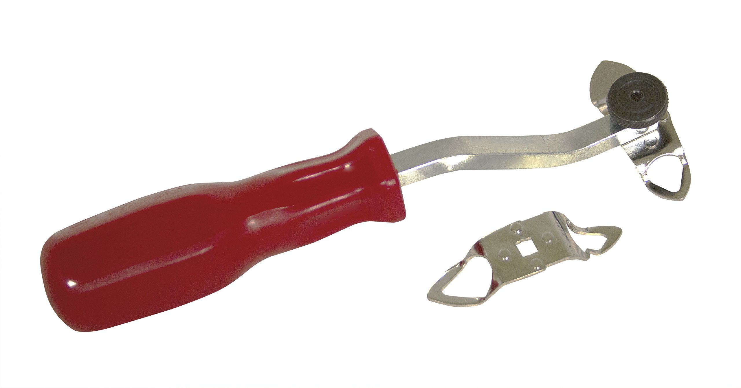 Lisle 48600 offset windshield locking strip tool with swivel tip for hard-to-reach glass work.
