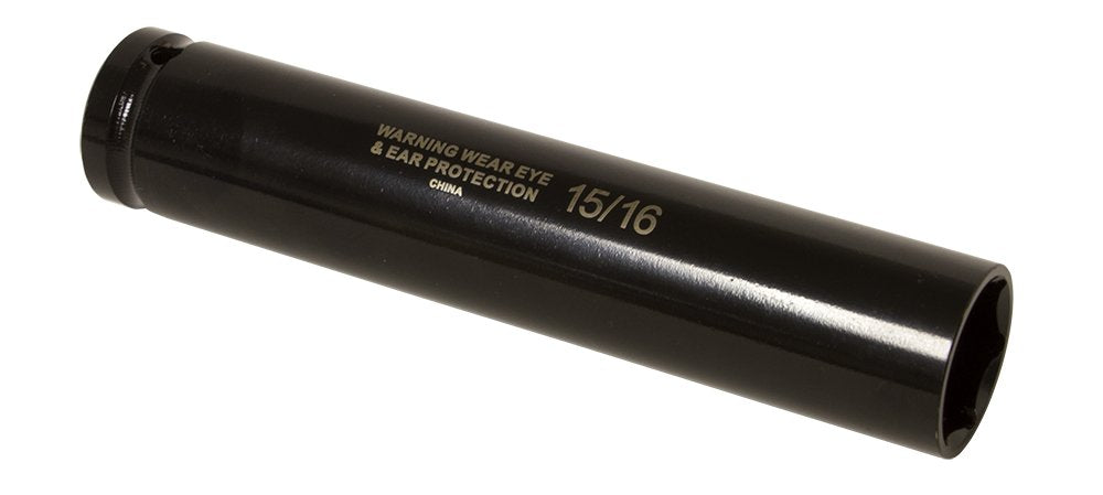 Lisle 49020 truck cage bolt socket with deep 15/16 in reach for heavy-duty maintenance