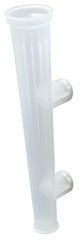Lisle 50240 magnetic funnel holder front view showing translucent body and compact form for easy access