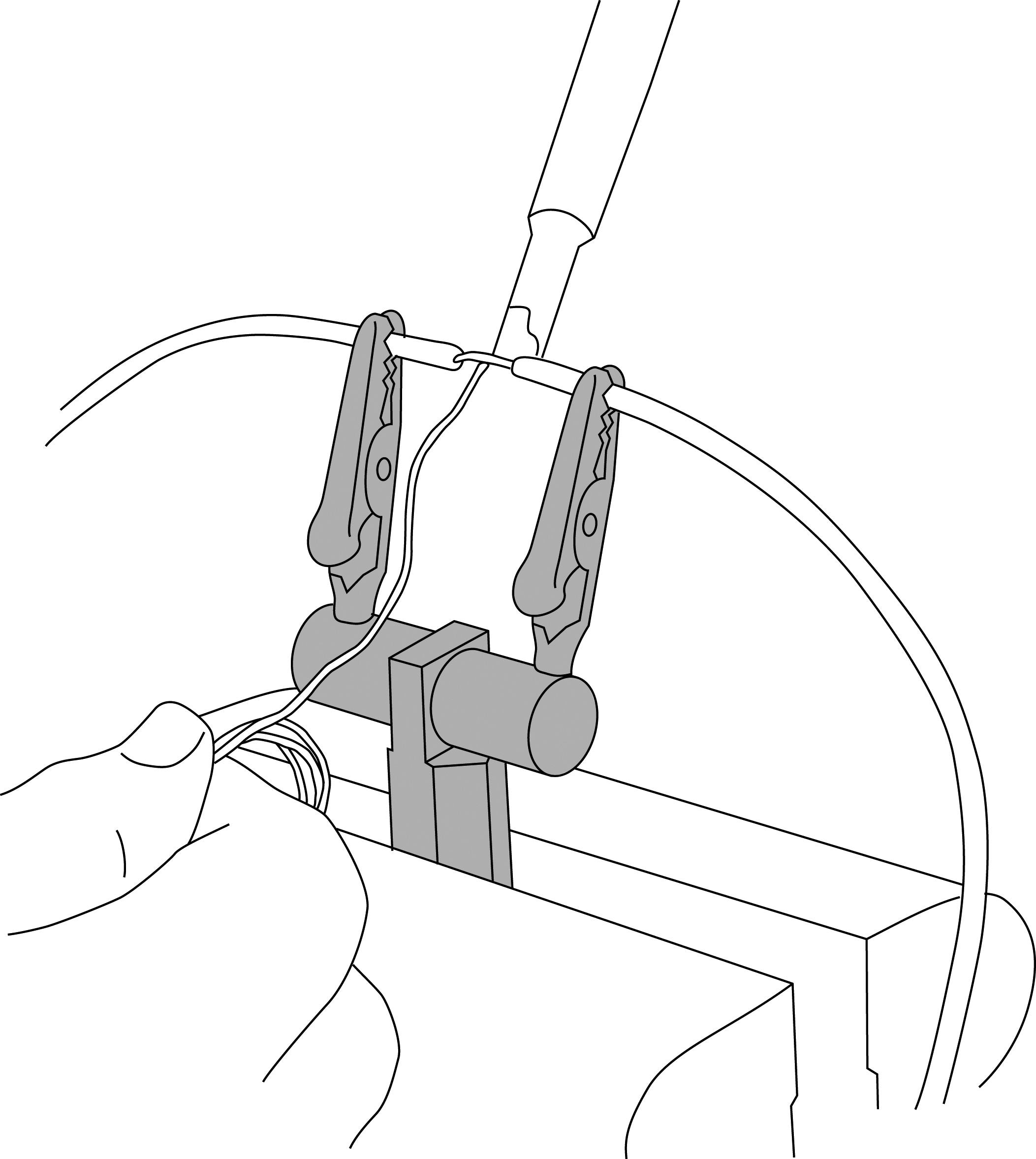 Lisle 55000 hex-shaped base fits in a vise for steady mounting.