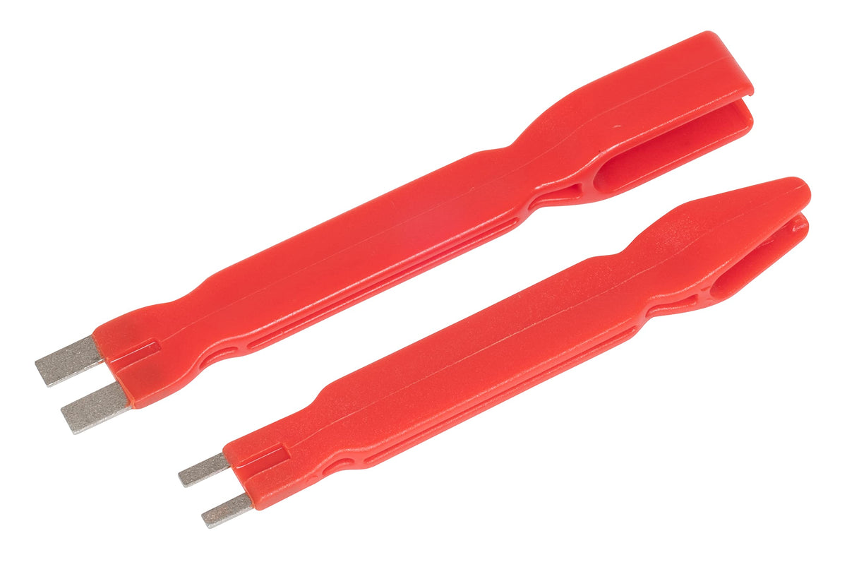 Lisle 55040 fuse puller image showing dual-ended tool for safe blade fuse removal