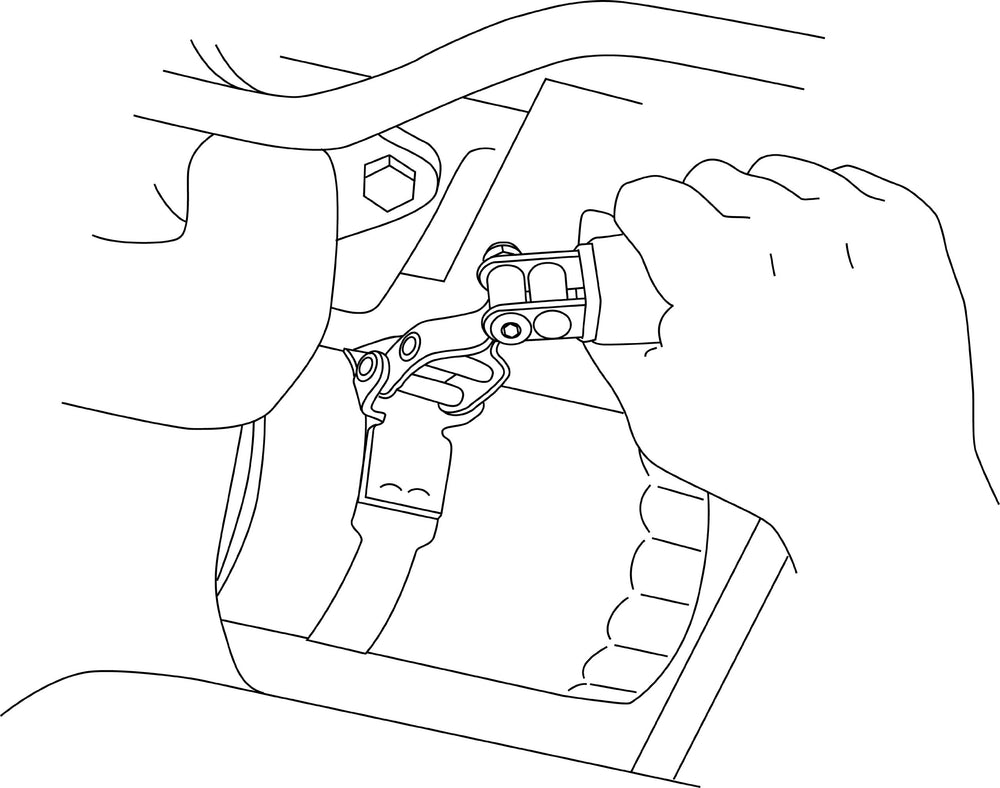 Lisle 57010 swivel handle shown for easy turning in tight spaces