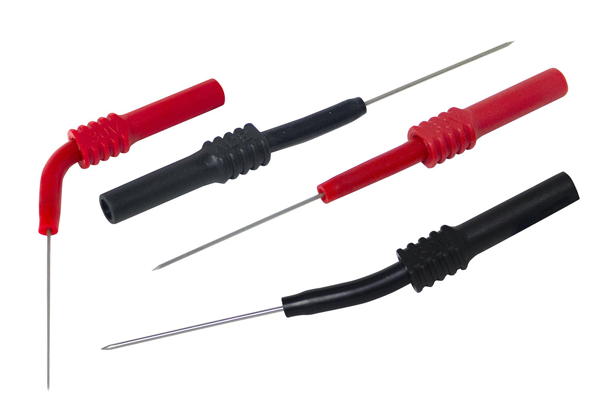 Lisle 65150 flexible back probes reach tight connectors safely.