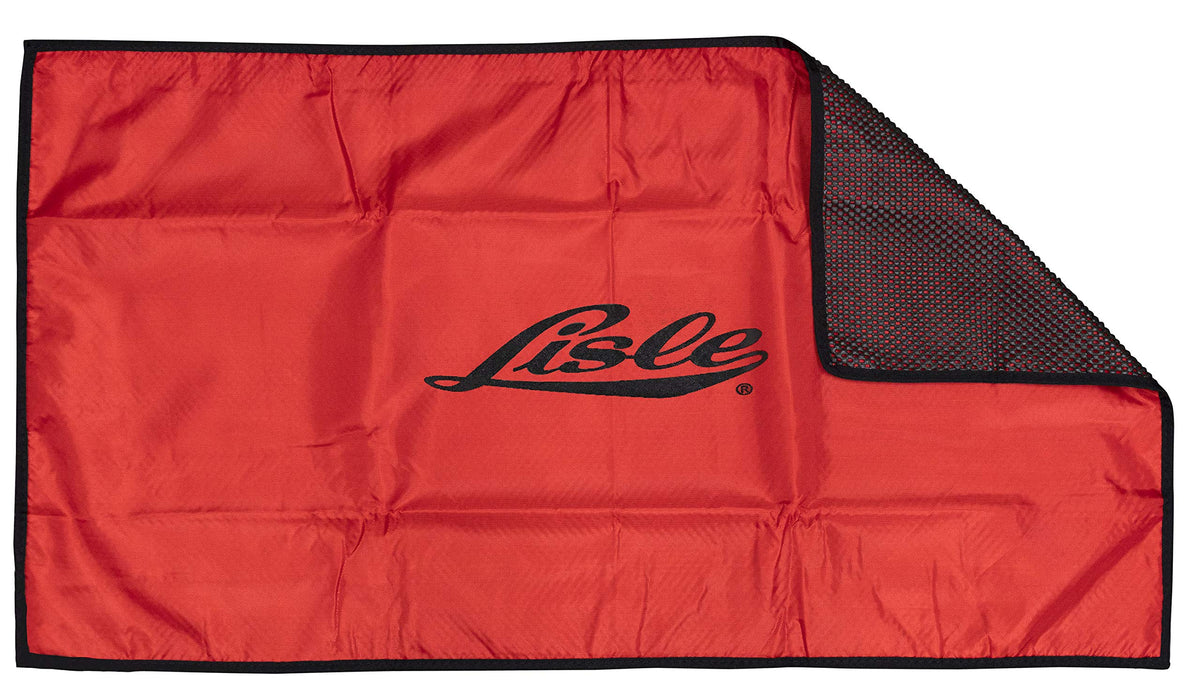 Lisle 89880 red fender cover protects the finish with non-slip backing.