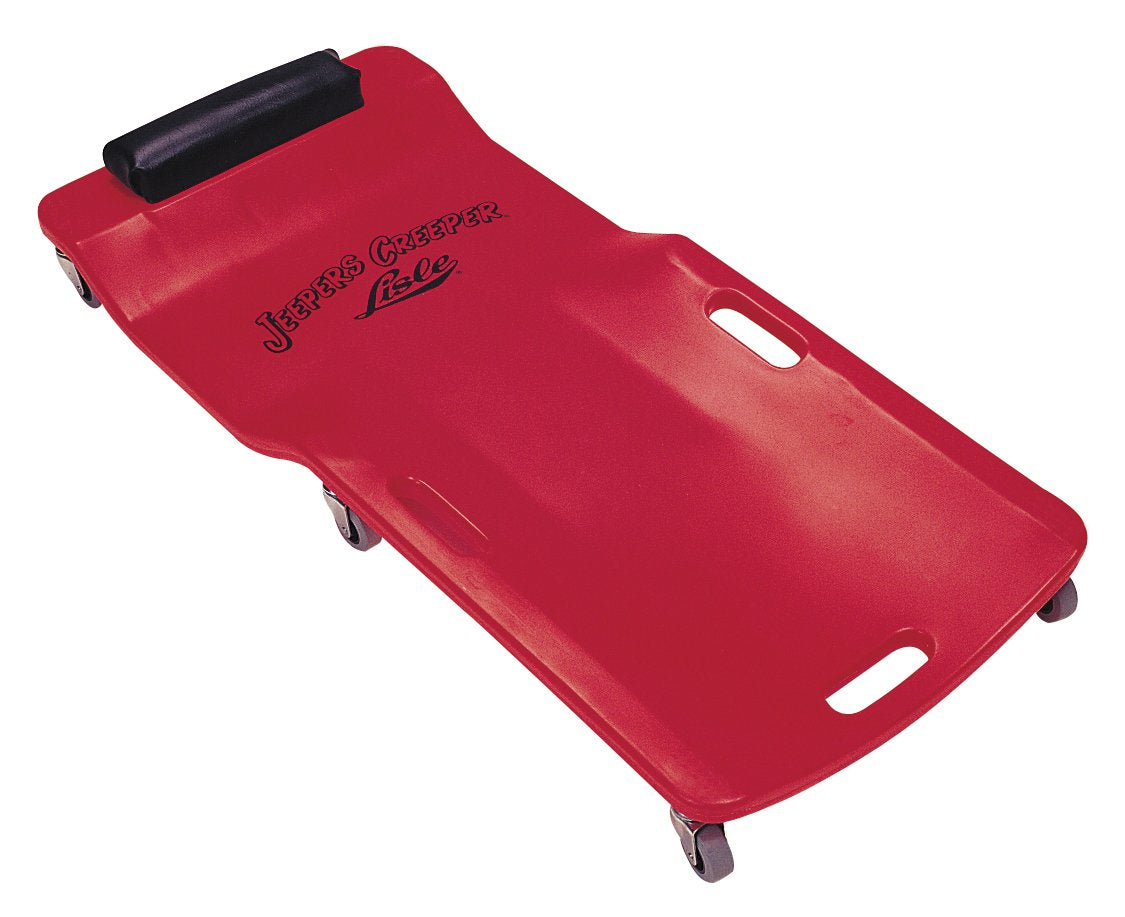 Lisle 92102 red low profile creeper product shot highlighting comfortable, longer fit.