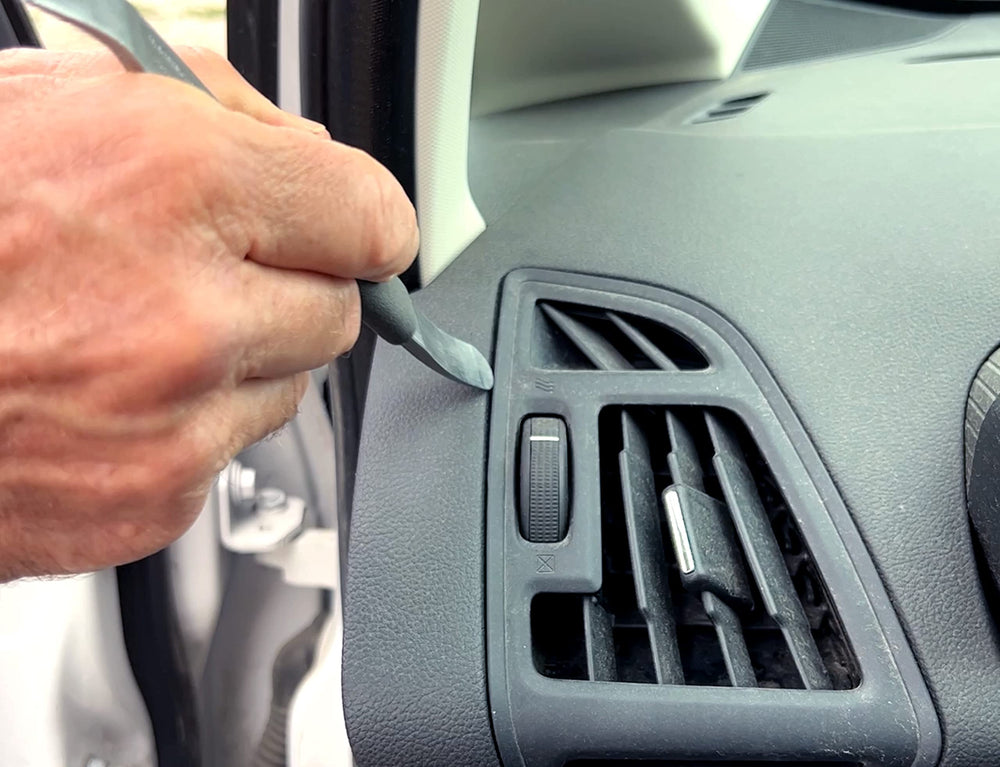 Lisle 35470 with the narrow square tip reaches tight gaps for panel access.