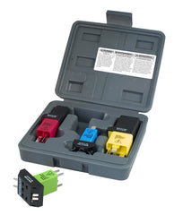 Lisle relay test jumper kit case keeps tools organized for quick diagnostics.