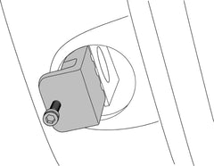 Lisle transmission access tool aids flywheel engagement through the inspection plate.