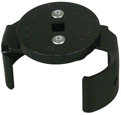 Lisle 63250 wide range filter wrench top view grips filters securely for easy removal.