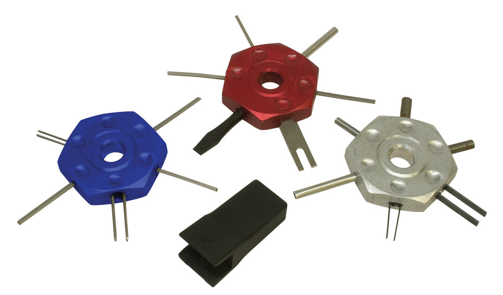 Lisle 57750 wire terminal tool kit probes for damage-free terminal removal.