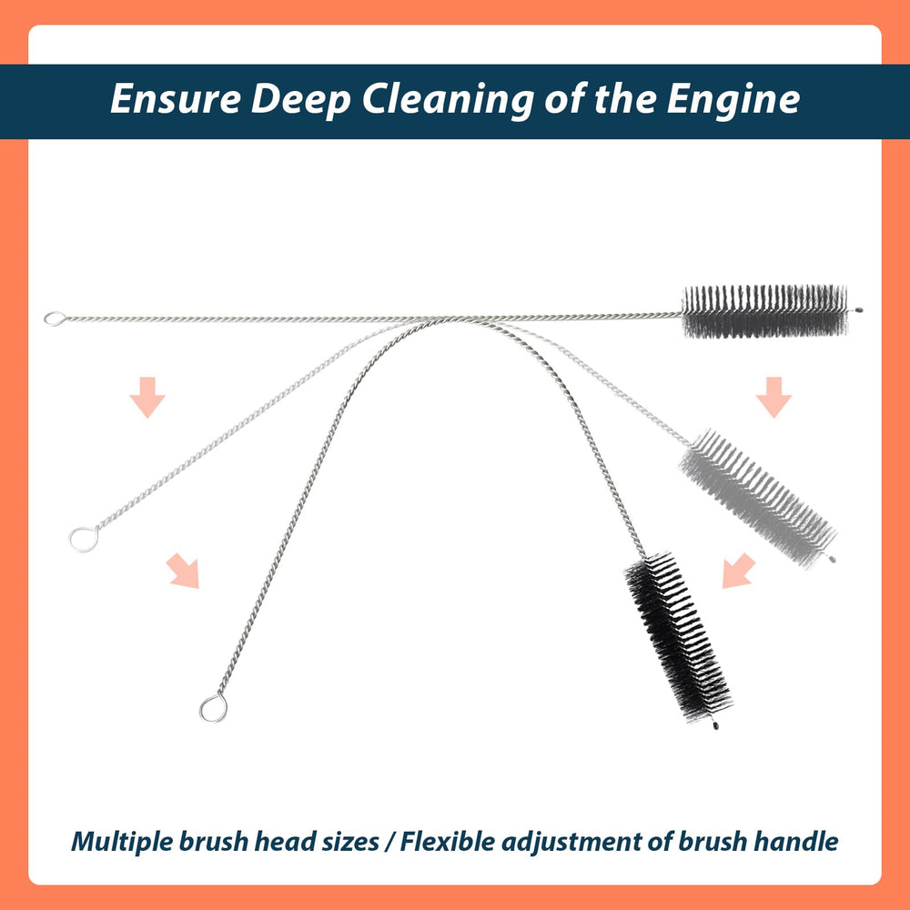 Lisnhlin corner cleaning brush for tight crevices around components