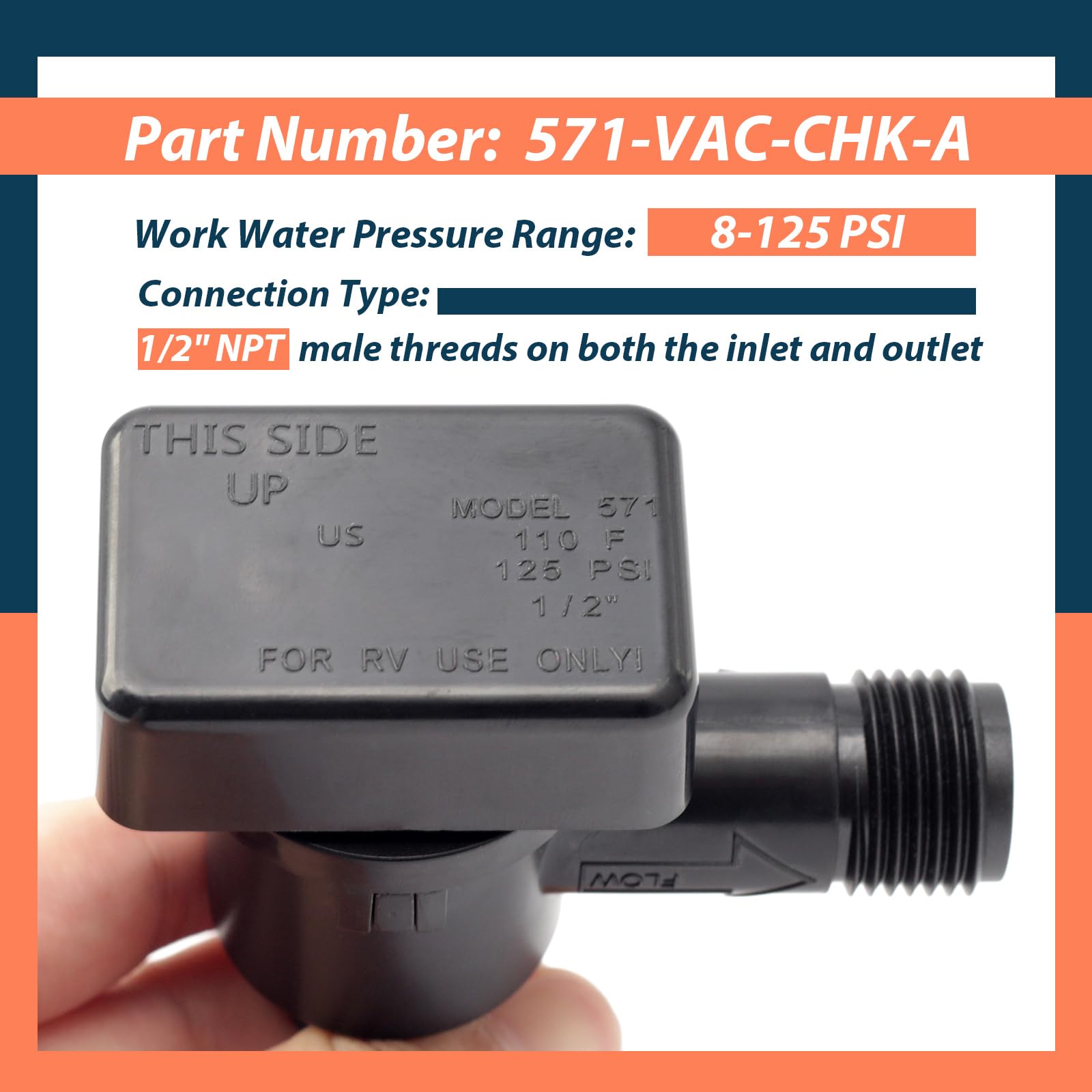 Lisnhlin replacement for cracked or leaking valves reducing backflow and contamination risks