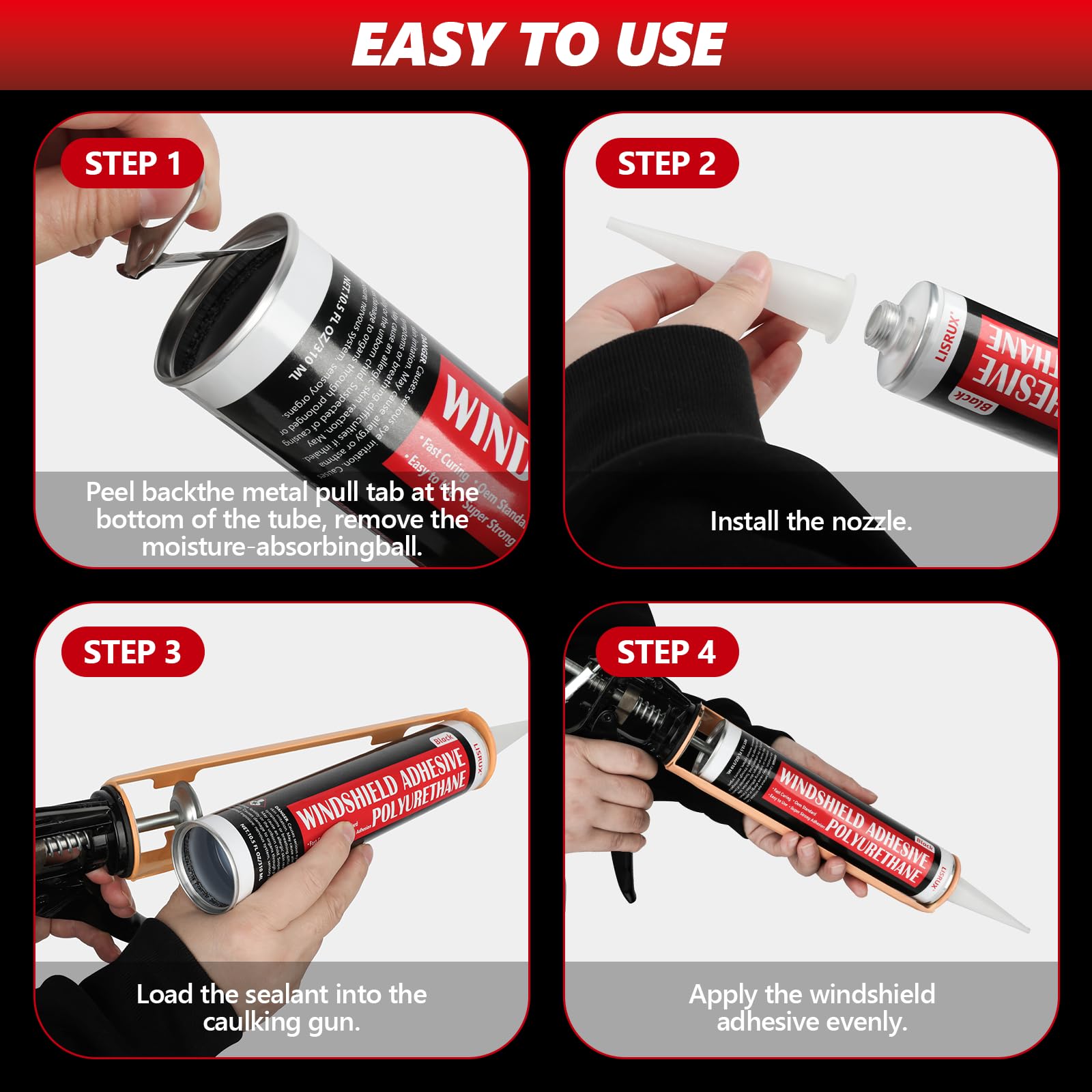 LISRUX weather-tough seal resisting moisture and UV exposure