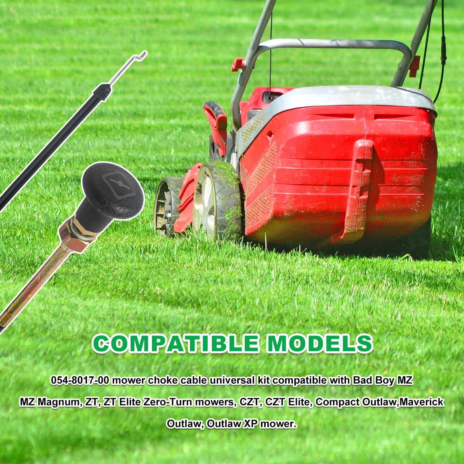 LiStarUs 290-610 replacement cable for Bad Boy mower models.