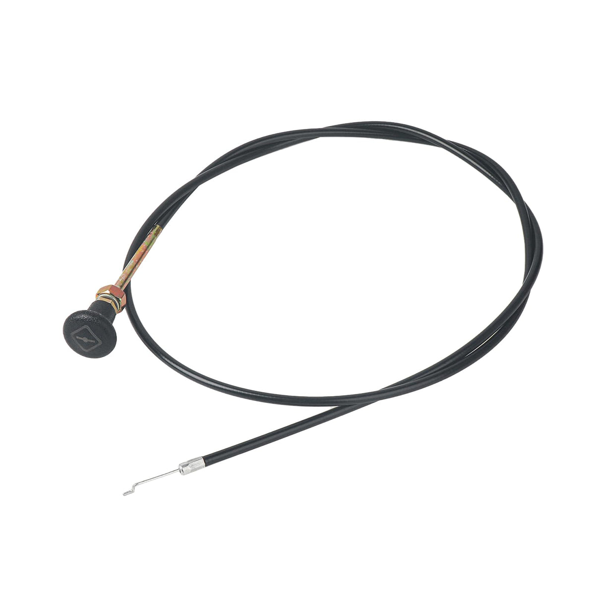 LiStarUs choke cable for Bad Boy mower, knob-end view, durable 62-inch replacement.