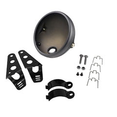 LisylineAuto matte black headlight bucket shell adds stylish protection.