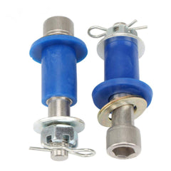 Iron-plastic hinge bushings showing durable, wear-resistant design.
