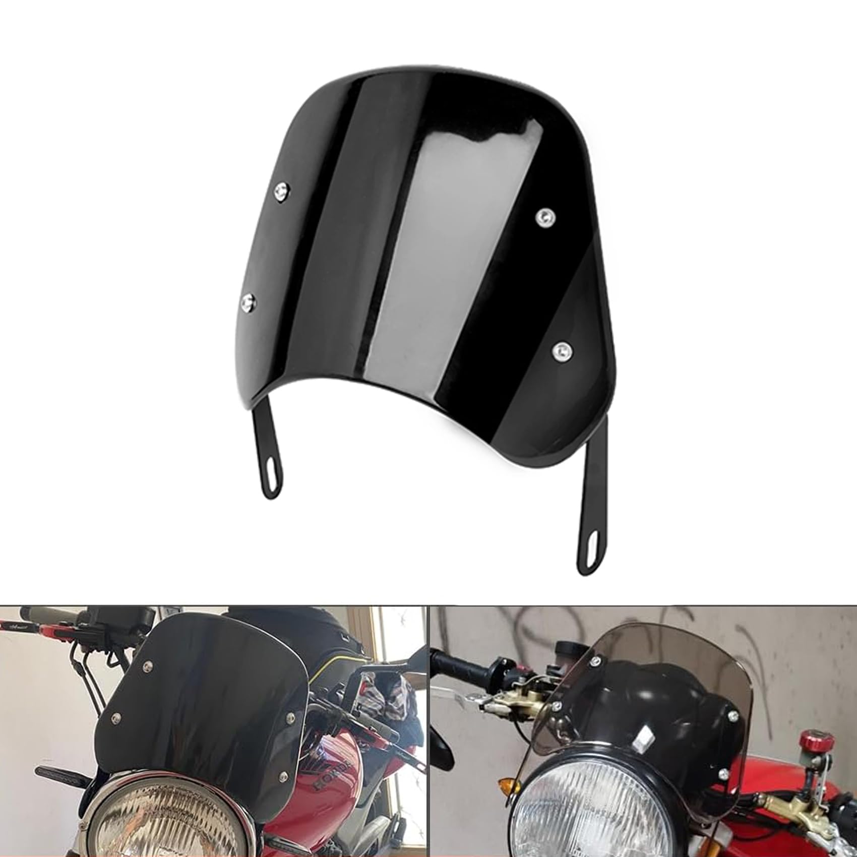 LisylineAuto windshield front view fits 5-7 inch headlights for smoother rides