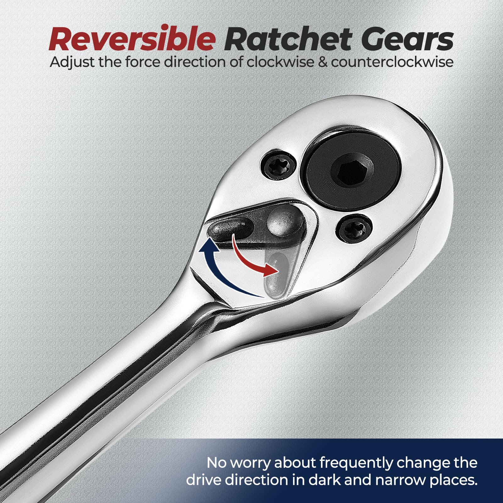 LitartPRO 11-inch long flat ratchet reaching deep into the engine bay.