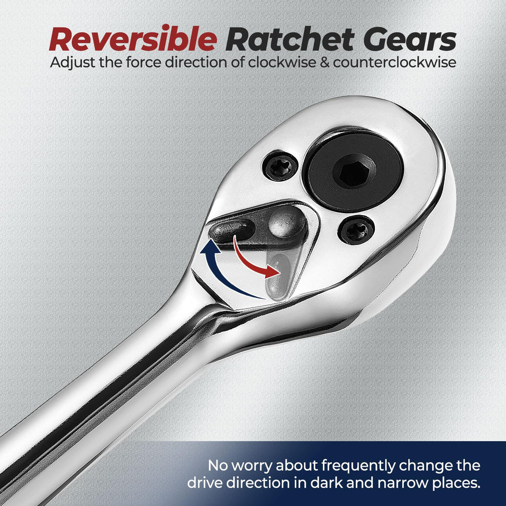 LitartPRO 11-inch long flat ratchet reaching deep into the engine bay.