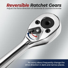 LitartPRO 11-inch long flat ratchet reaching deep into the engine bay.