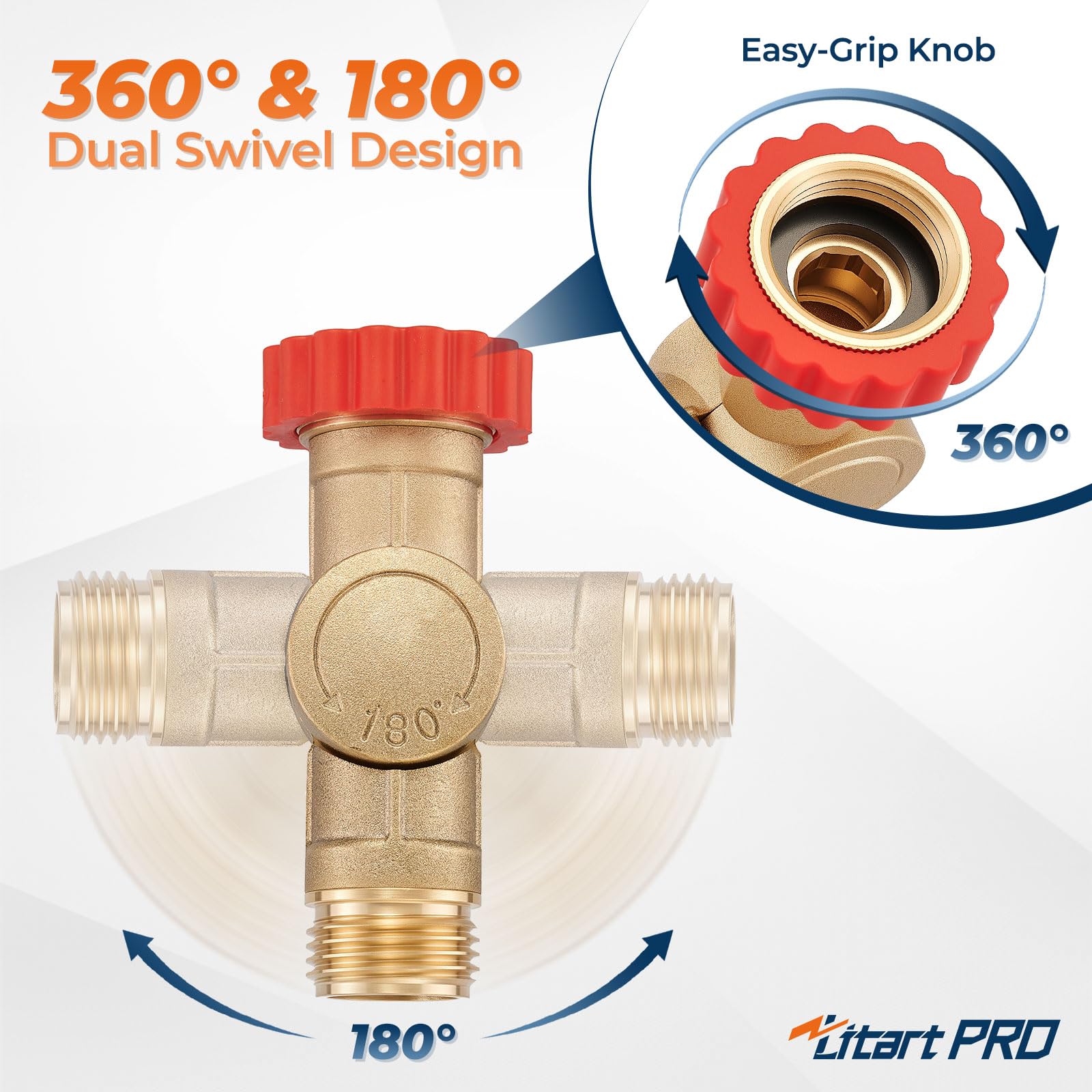 LitartPRO 3/4 GHT size ensures quick, compatible RV connections.