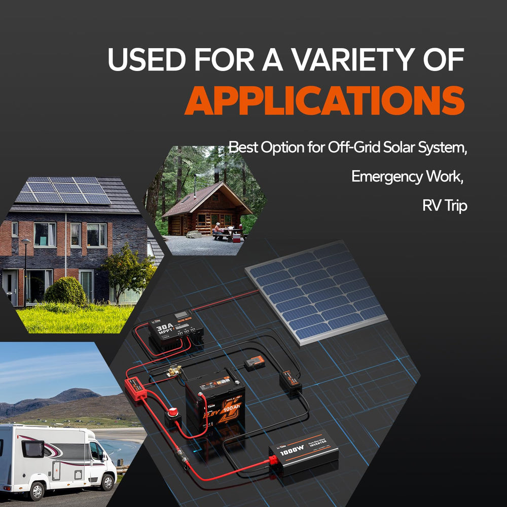 Litime 1000W inverter off-grid ready for remote power needs