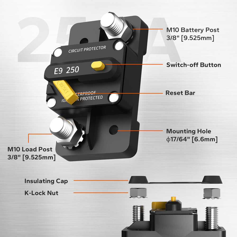 Close-up of Litime 250A showing premium materials and oxidation resistance