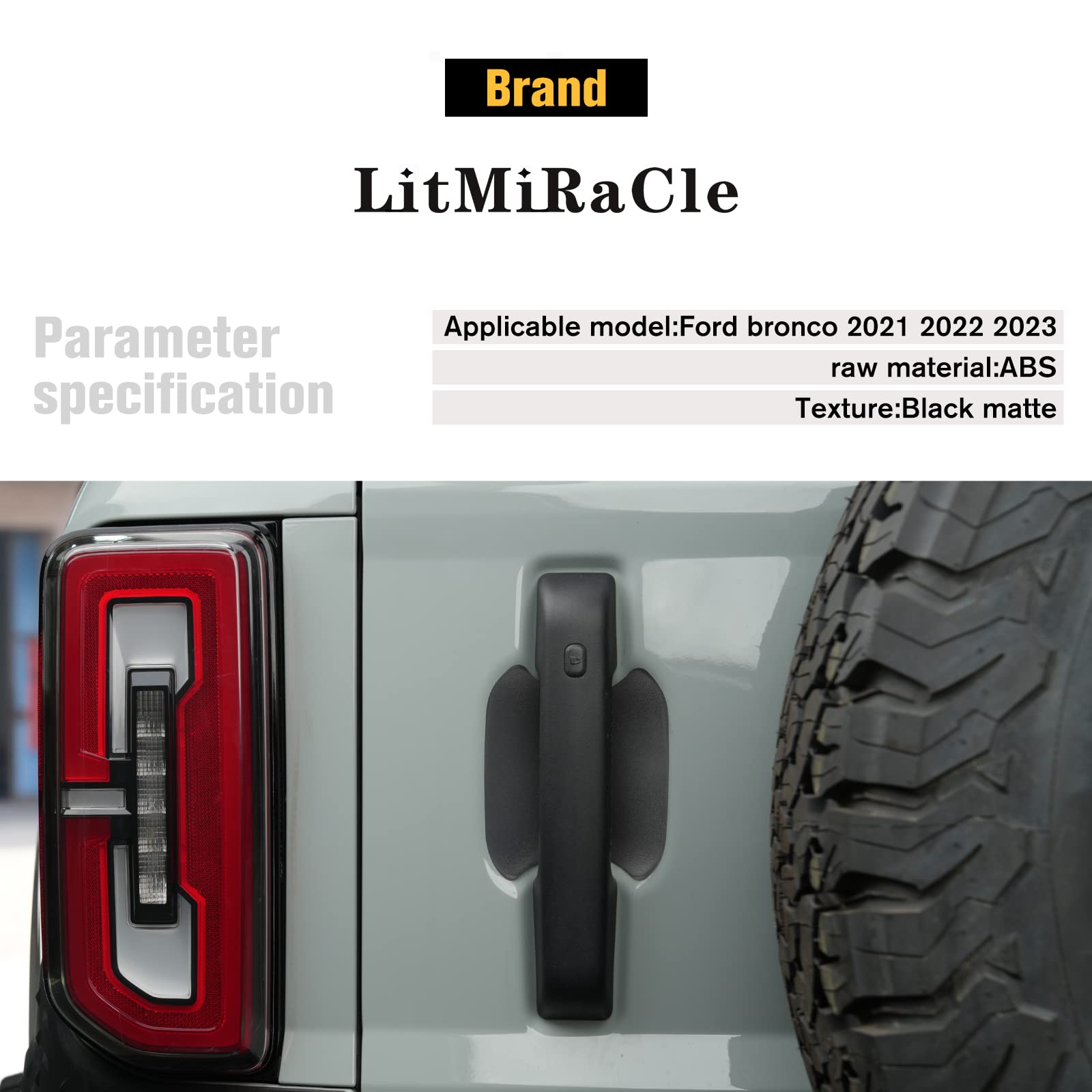 LitMiRaCle material close-up highlights durable ABS plastic finish.