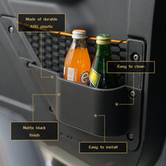 Litmiracle front door cup holder use for beverages on the go.