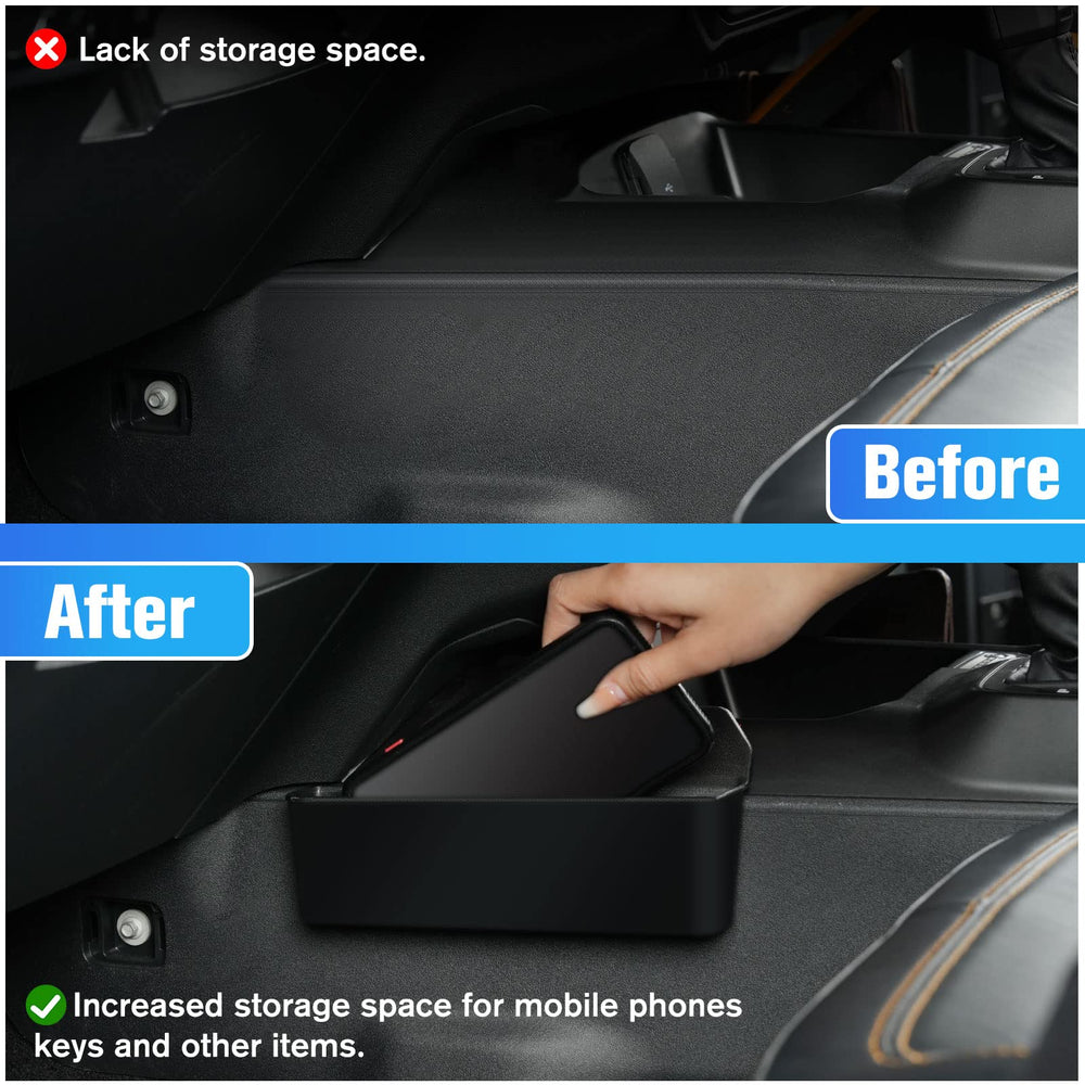 LitMiRaCle gear-shift-organizer improves console accessibility in the Bronco.