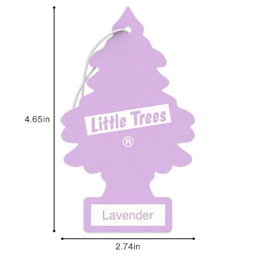 Little Trees lavender air freshener in bathroom for pleasant odor.